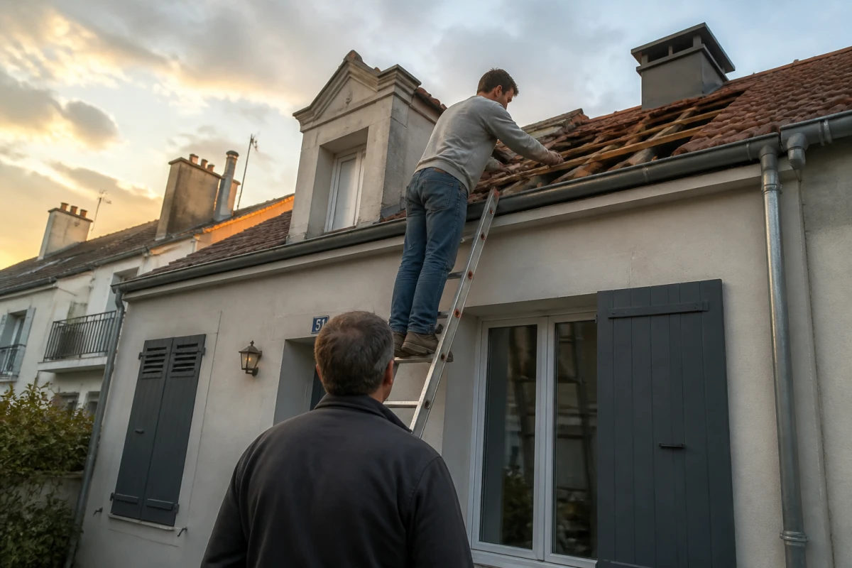 Couvreur réparation toiture maison ancienne Nantes